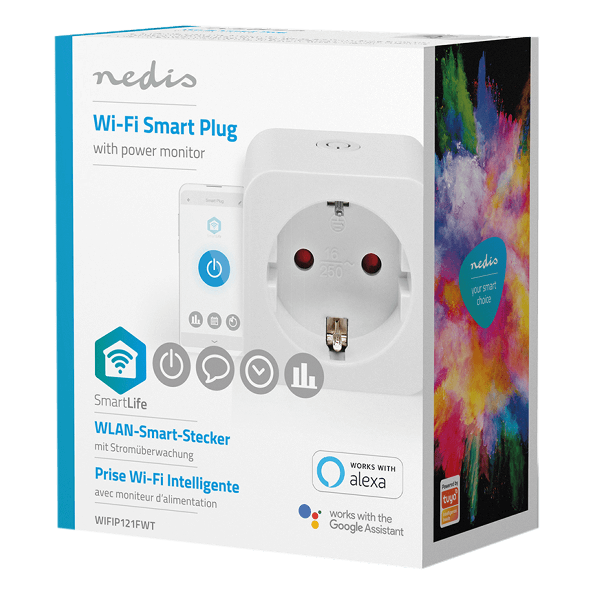 NEDIS Έξυπνη Πρίζα Wi-Fi με Μετρητή Κατανάλωσης Ενέργειας - 5