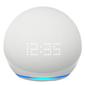 AMAZON Echo Dot 5 Έξυπνο Ηχείο με Ρολόι Λευκό