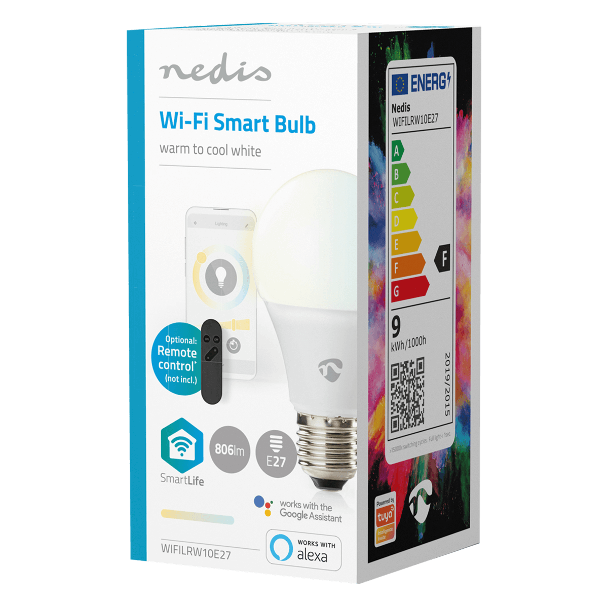 NEDIS Έξυπνος Λαμπτήρας LED E27 Wi-Fi 9W - 2