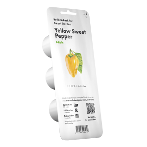 Σπόροι CLICK & GROW Για Γλυκιές Κίτρινες Πιπεριές Με Το Χώμα Τους (3 Τεμάχια)