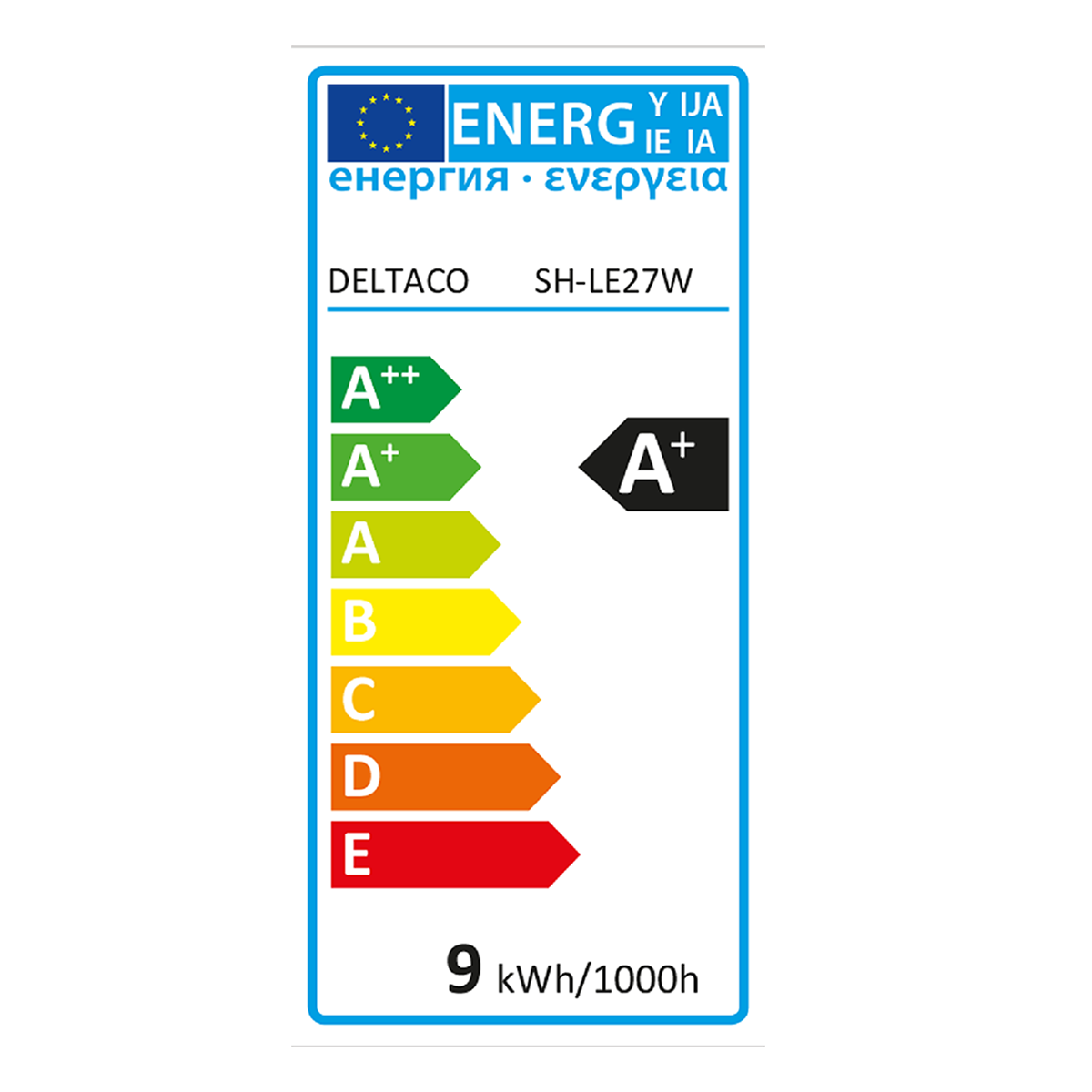 Έξυπνος Λαμπτήρας DELTACO LED E27 SH-LE27W Wi-Fi - 2