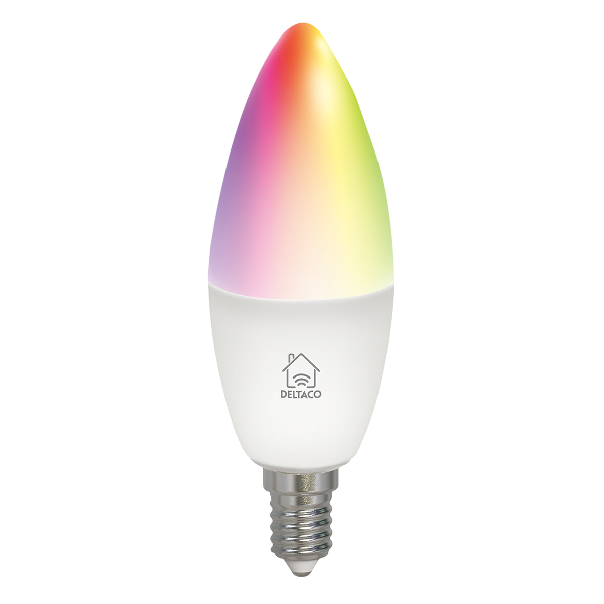 Έξυπνος Λαμπτήρας DELTACO LED E14 Candle Wi-Fi RGB 5W (3 Τεμάχια) - 2