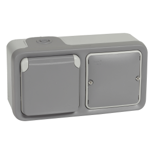 LEGRAND Στεγανή Πρίζα Σούκο Επιτοιχία 2 Θέσεων Plexo with Netatmo