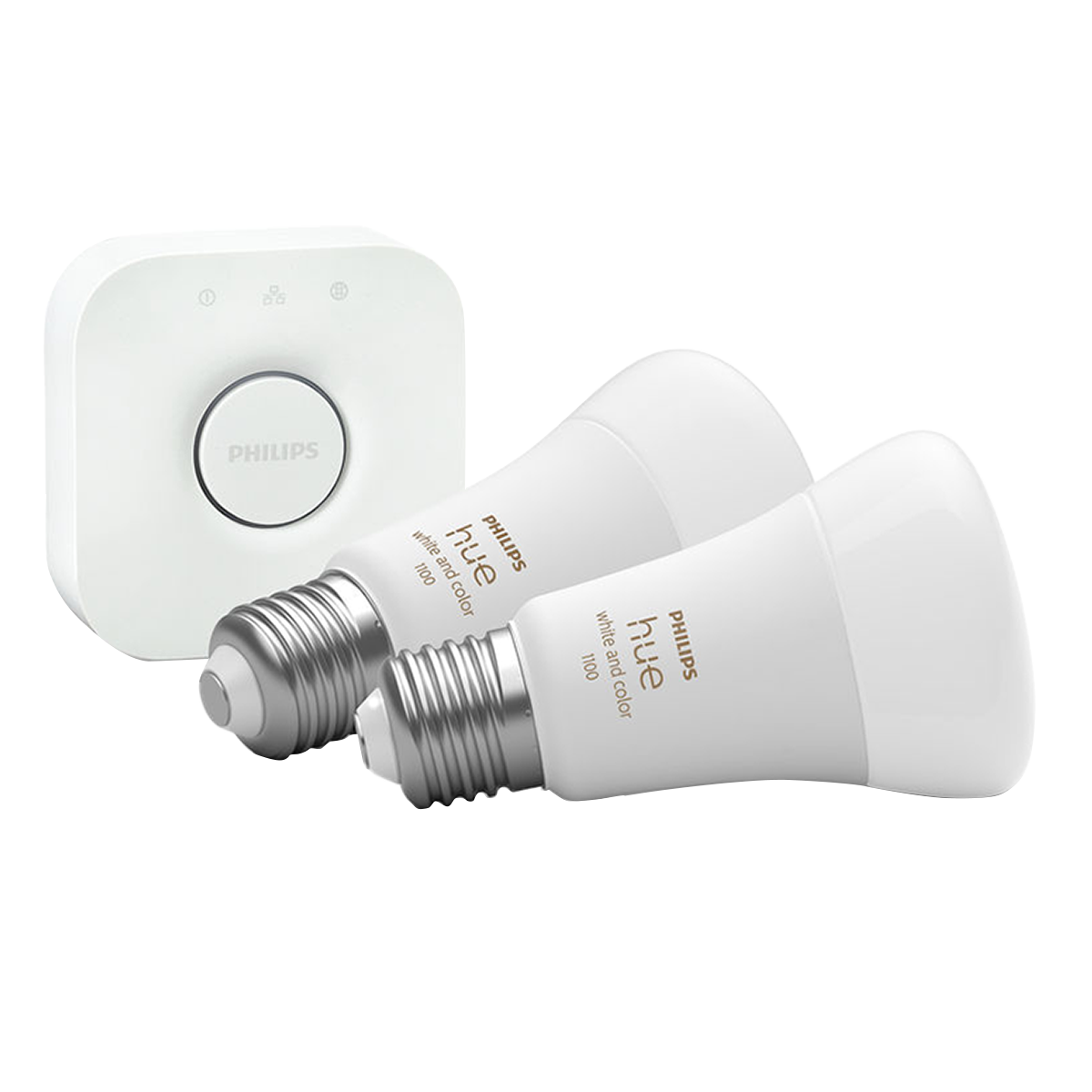 PHILIPS Hue White & Color Ambiance Σετ με 2 Έξυπνους Λαμπτήρες 9W A60 E27 + Philips Hue Bridge - 4