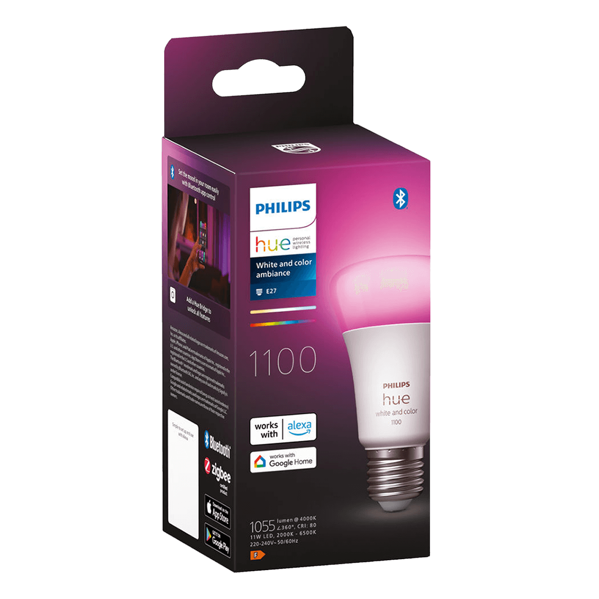 PHILIPS Hue White & Color Ambiance έξυπνος λαμπτήρας E27 A60 9W - 4