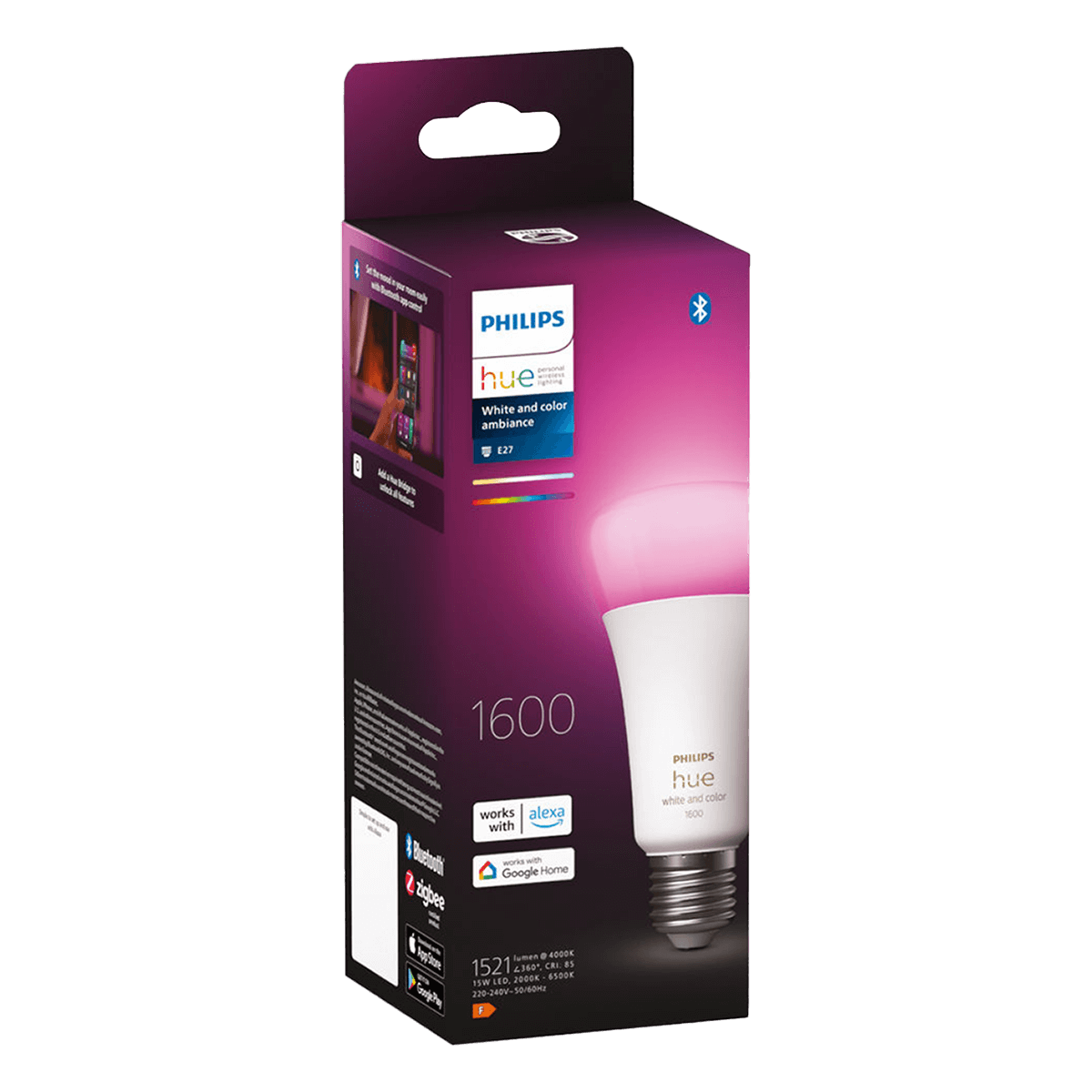 PHILIPS Hue White & Color Ambiance Έξυπνος Λαμπτήρας E27 A60 13.5W - 4