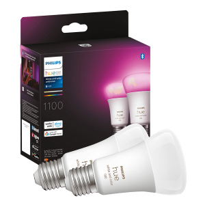 PHILIPS Hue White & Color Ambiance έξυπνος λαμπτήρας E27 A60 9W (2 Τεμάχια)