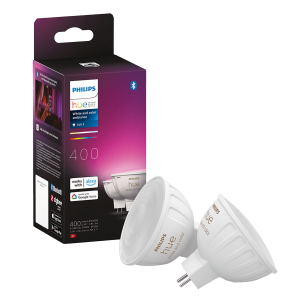 PHILIPS Hue White & Color Ambiance Έξυπνος Λαμπτήρας GU5.3 6.3W 12V MR16 (2 Τεμάχια)