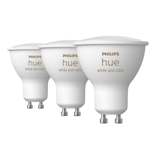 PHILIPS Hue White & Color Ambiance Έξυπνος Λαμπτήρας GU10 5.7W (3 Τεμάχια)