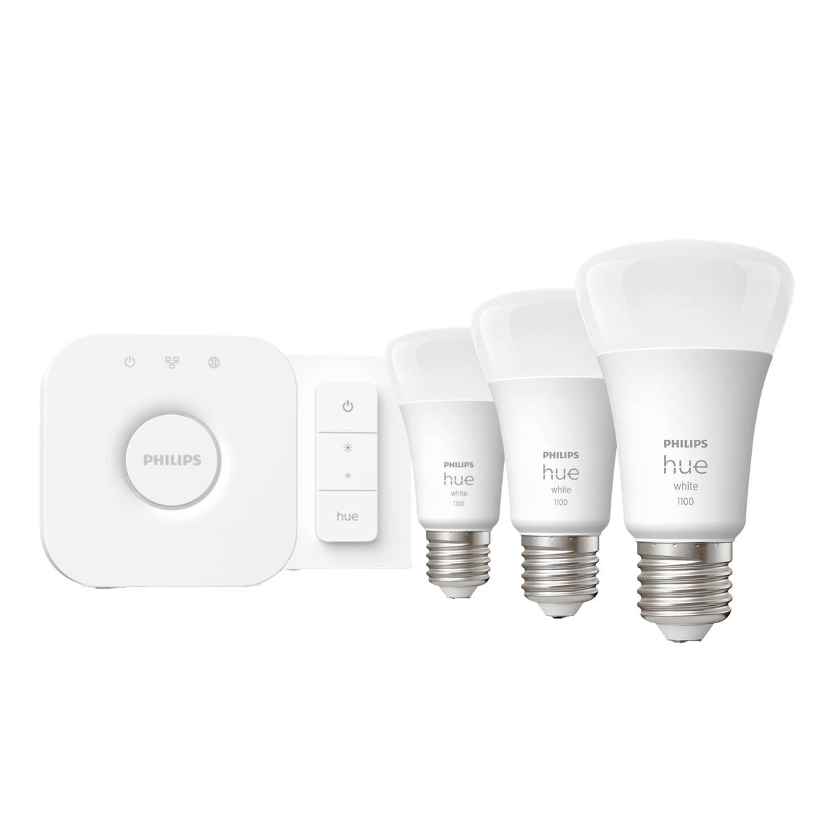 PHILIPS Hue White Ambiance Σετ με 3 Έξυπνους Λαμπτήρες 9.5W A60 E27 + Philips Hue Bridge + Διακόπτης Dimmer - 2