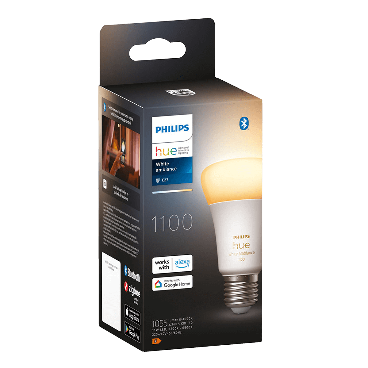 PHILIPS Hue White Ambiance Έξυπνος Λαμπτήρας 8W A60 E27 - 4