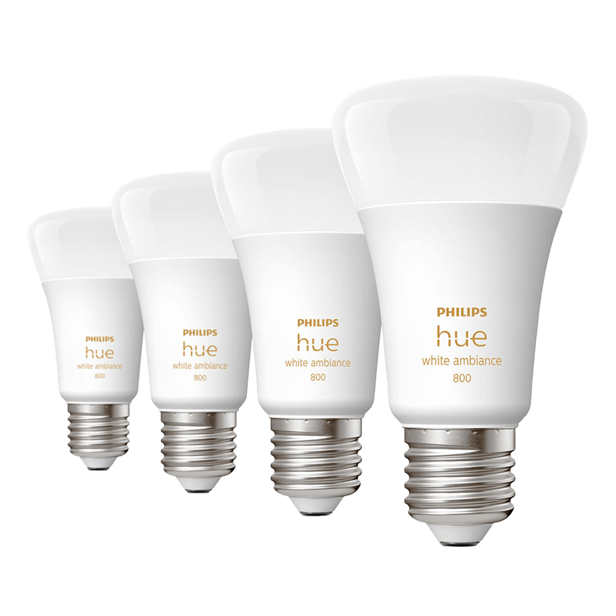 PHILIPS Hue White Ambiance Έξυπνος Λαμπτήρας 6W A60 E27 (4 Τεμάχια) - 2
