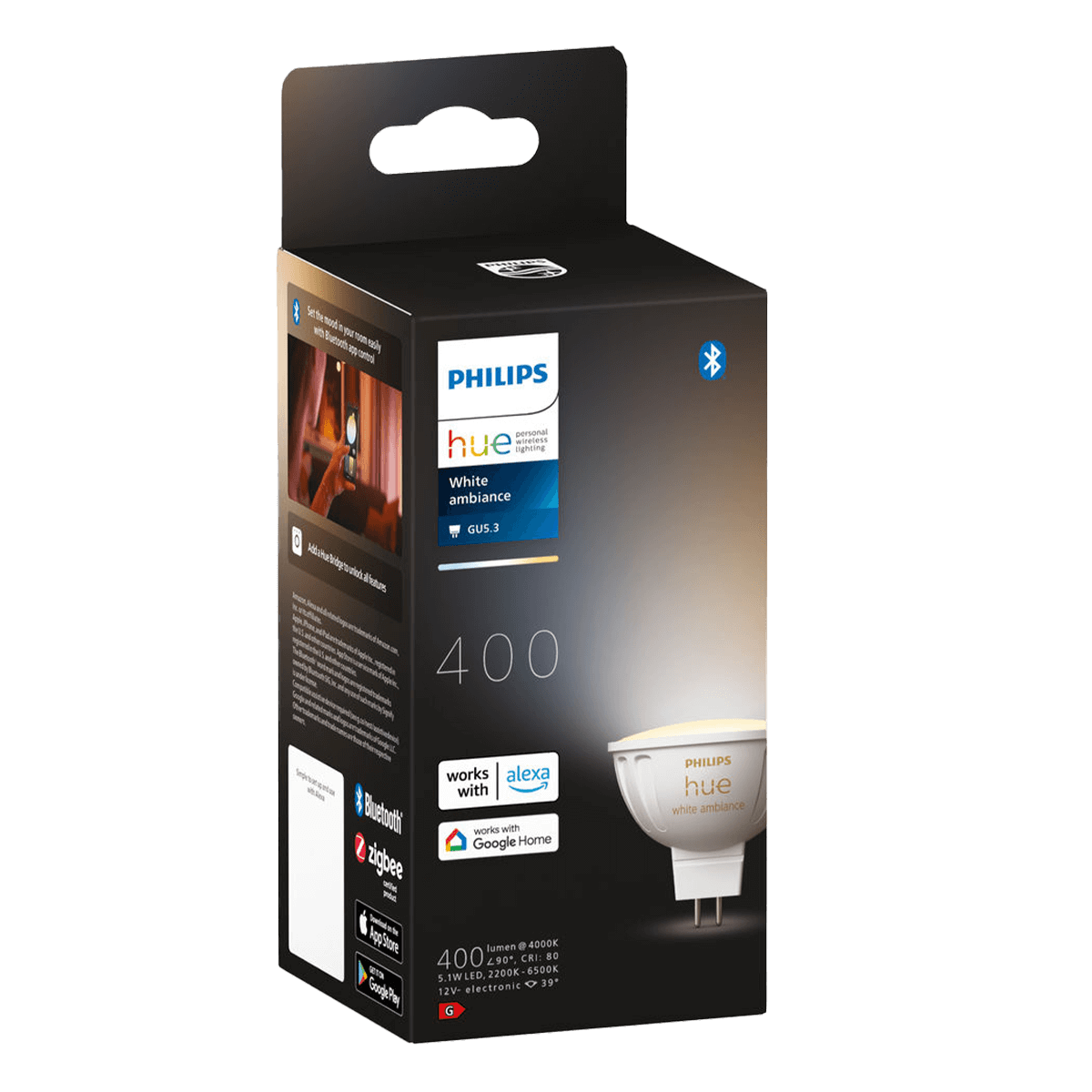 PHILIPS Hue White Ambiance Έξυπνος Λαμπτήρας GU5.3 5.1W 12V MR16 - 3