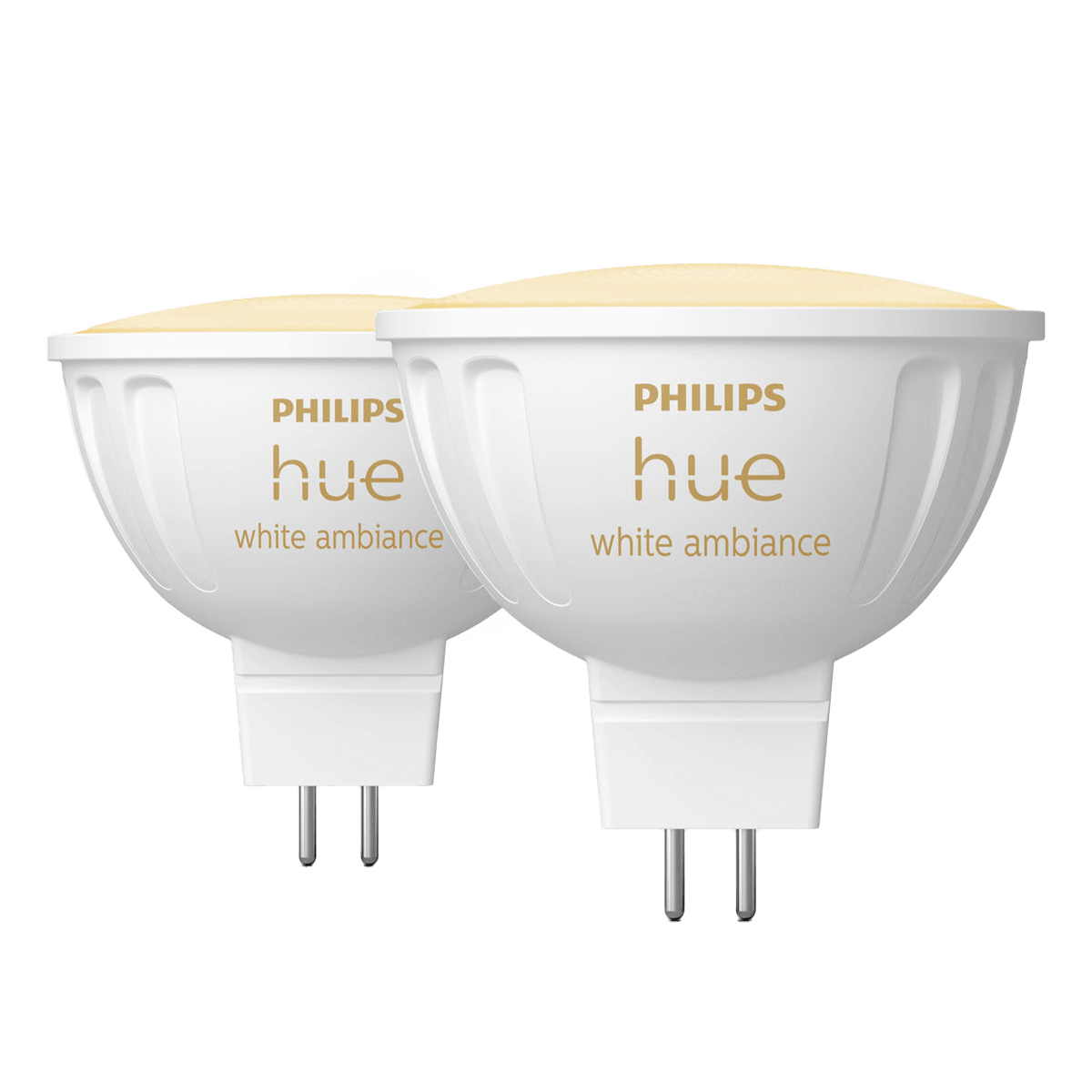 PHILIPS Hue White Ambiance Έξυπνος Λαμπτήρας GU5.3 5.1W 12V MR16 (2 Τεμάχια)