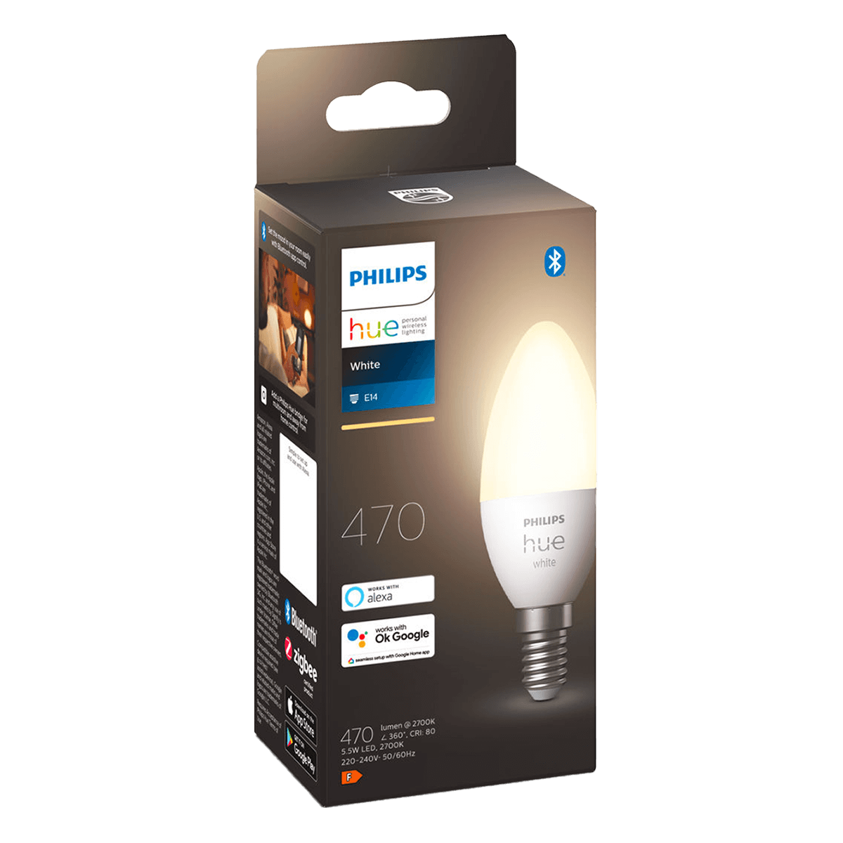 PHILIPS Hue White Έξυπνος Λαμπτήρας E14 B39 5.5W - 4