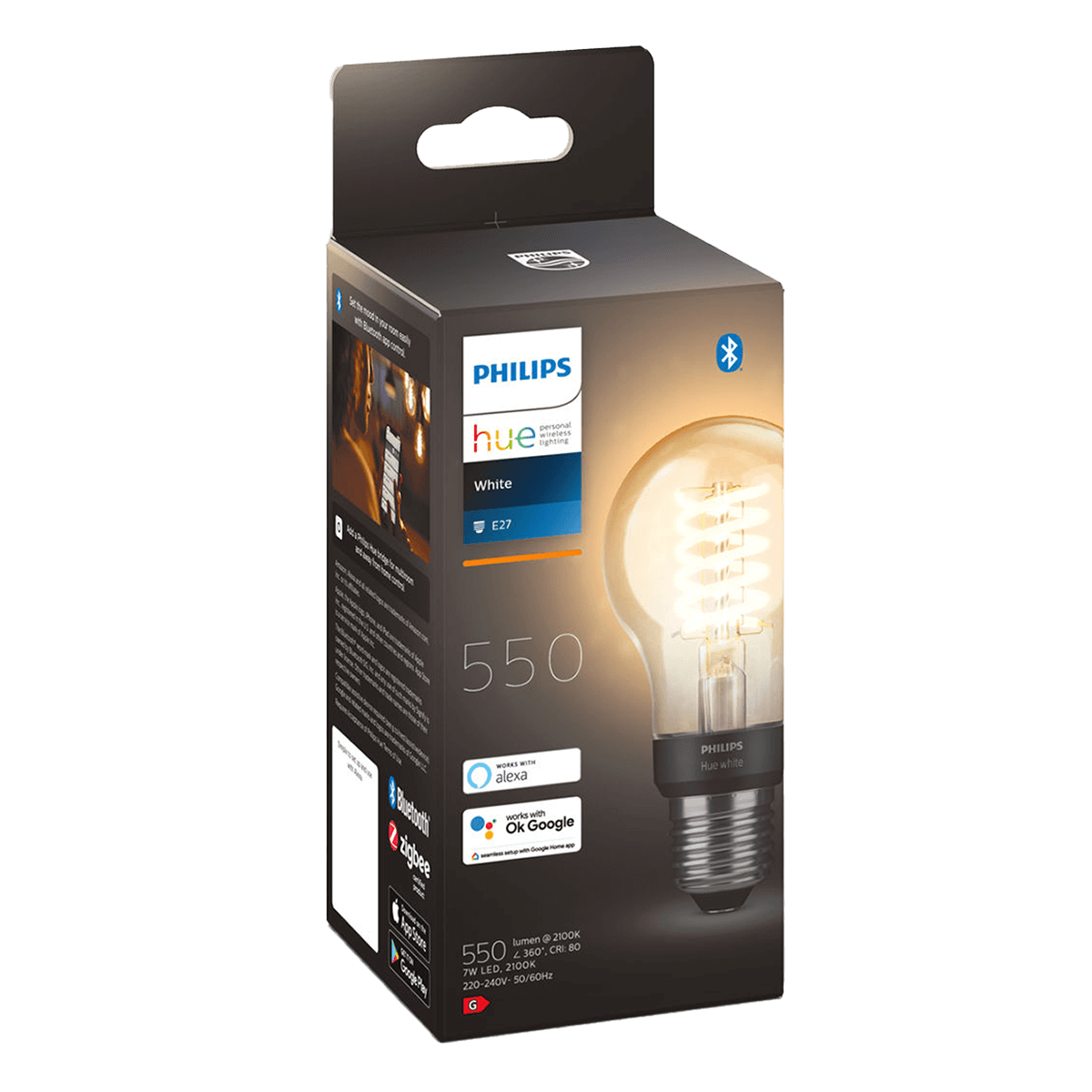 PHILIPS Hue White Fil Έξυπνος Λαμπτήρας 7W A60 E27 - 3