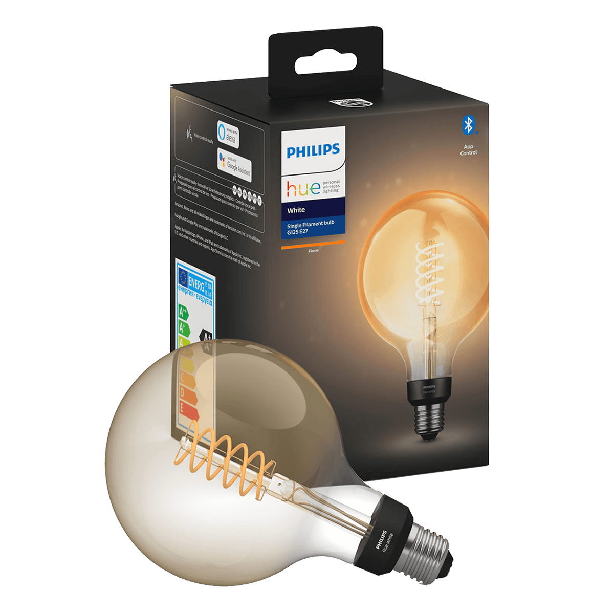 PHILIPS Hue White Ambiance Fil Έξυπνος Λαμπτήρας 7W G125 E27