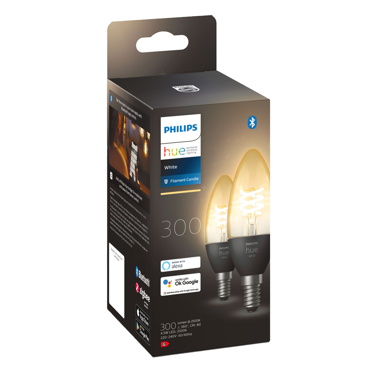 PHILIPS Hue White Ambiance Fil Candle Έξυπνος Λαμπτήρας 4.5W E14 (2 τεμάχια) - 3