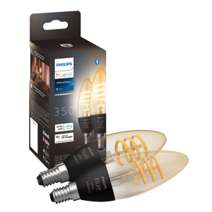 PHILIPS Hue White Ambiance Fil Candle Έξυπνος Λαμπτήρας 4.6W E14 (2 Τεμάχια)
