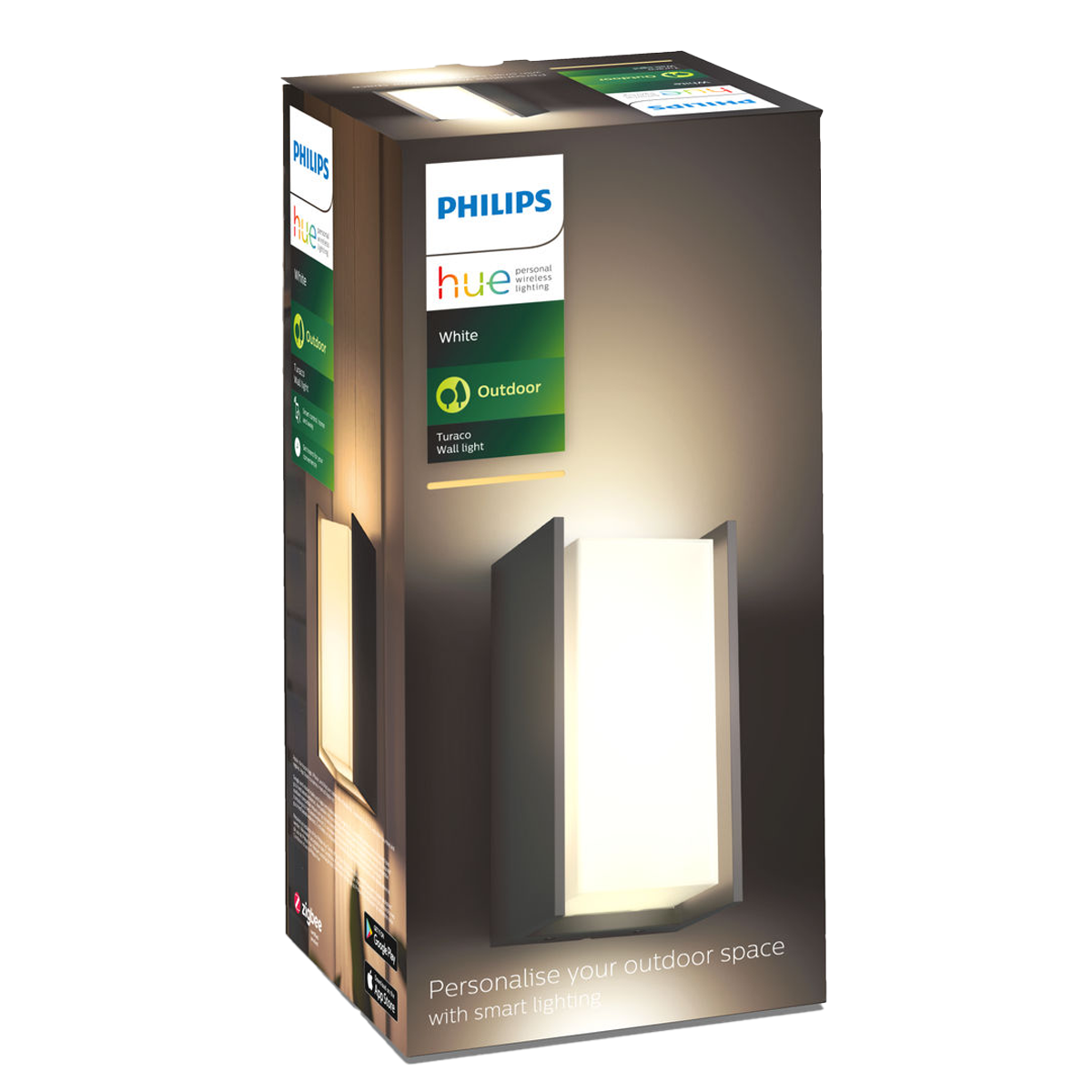 PHILIPS Hue White Turaco Επιτοίχιο Φωτιστικό Εξωτερικού Χώρου Ανθρακί - 3