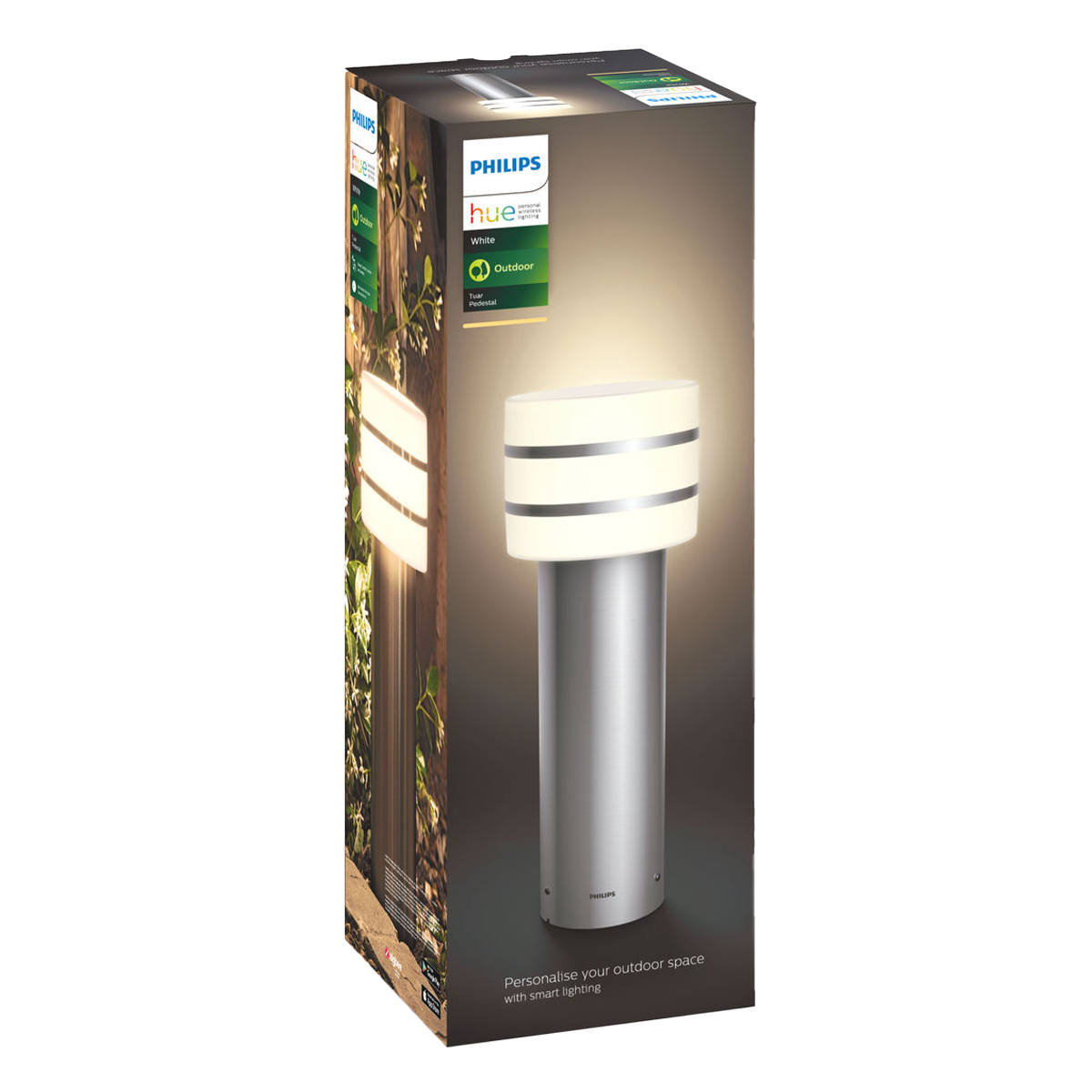 PHILIPS Hue White Tuar Φανοστάτης Εξωτερικού Χώρου Inox - 3