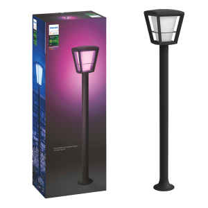PHILIPS Hue White & Color Ambiance Econic Στύλος Φωτισμού Εξωτερικών Χώρων Μαύρο