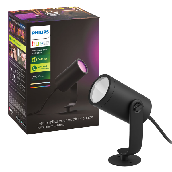 PHILIPS Hue White & Color Ambiance Lily Σποτ Εξωτερικών Χώρων
