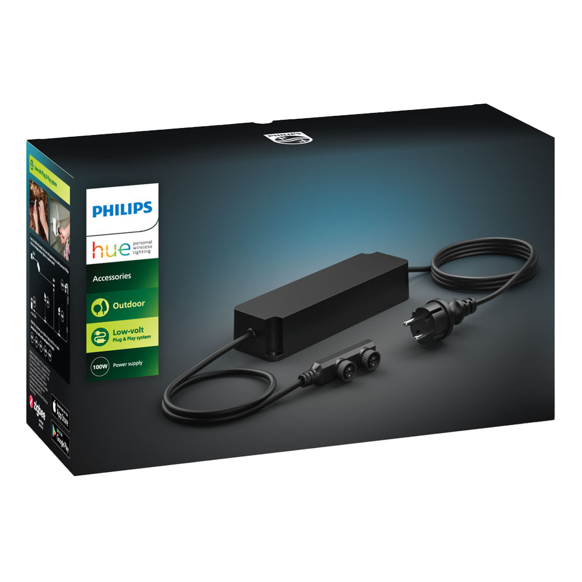 PHILIPS Hue Τροφοδοτικό Εξωτερικών Χώρων 100W Μαύρο - 3