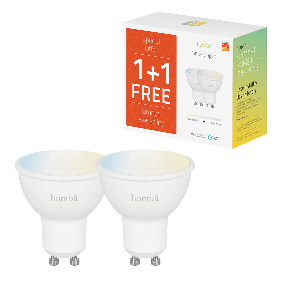 HOMBLI Smart Spot CCT Promo Pack 4.5W - 2