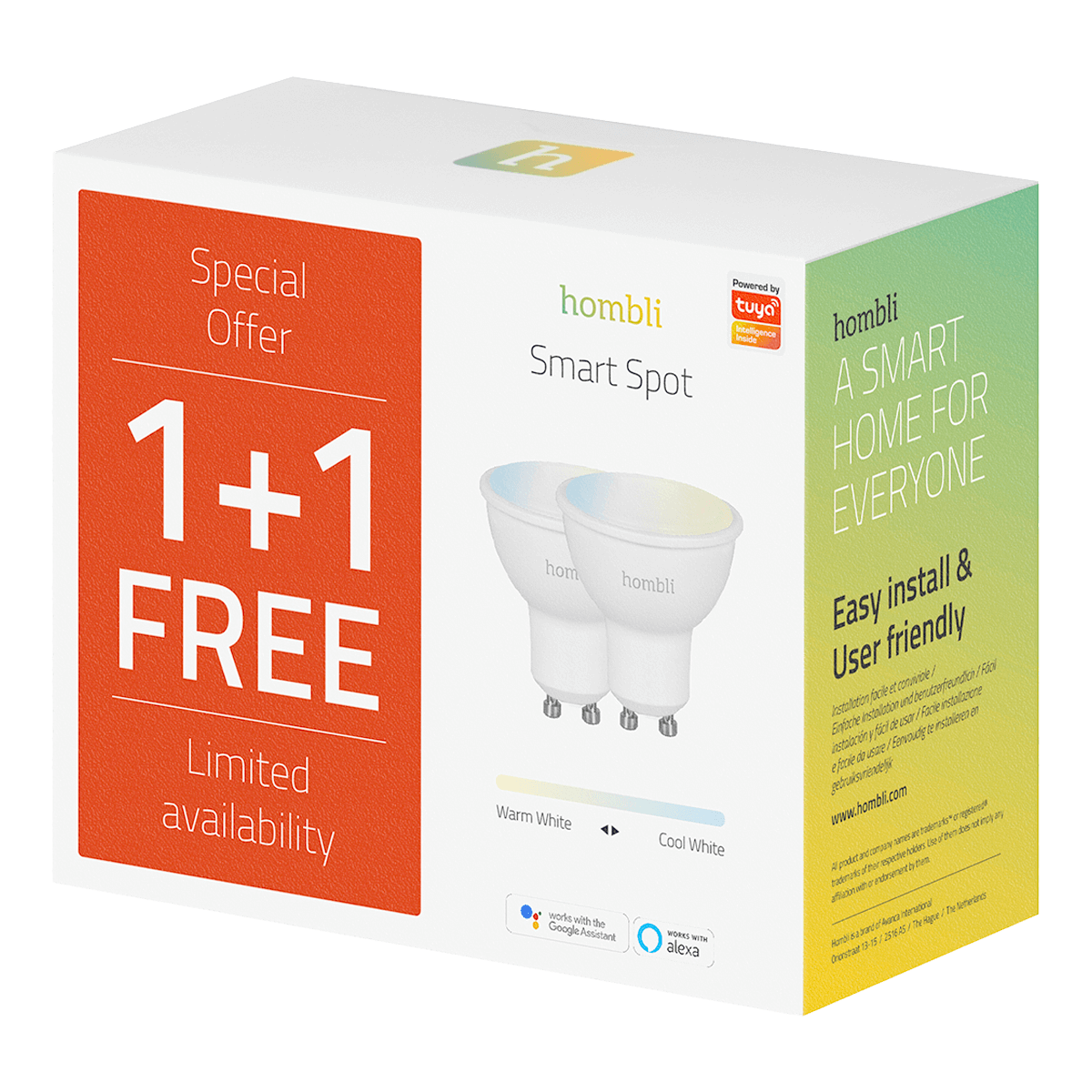 HOMBLI Smart Spot CCT Promo Pack 4.5W - 3