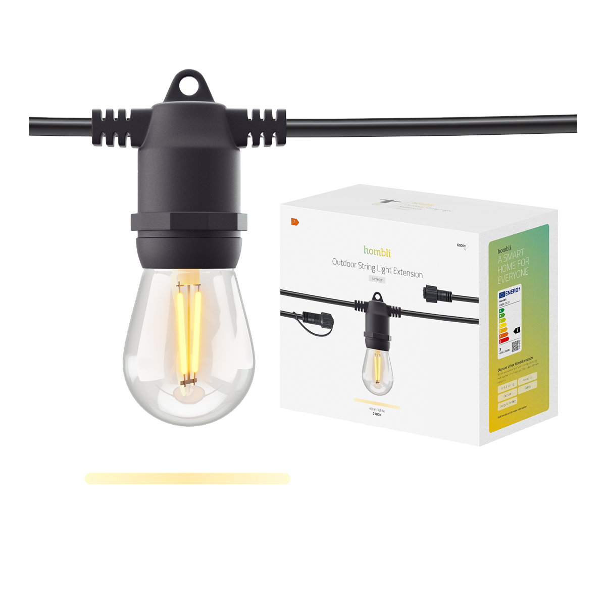 HOMBLI Επέκταση Light String Εξωτερικού Χώρου 5m - 2