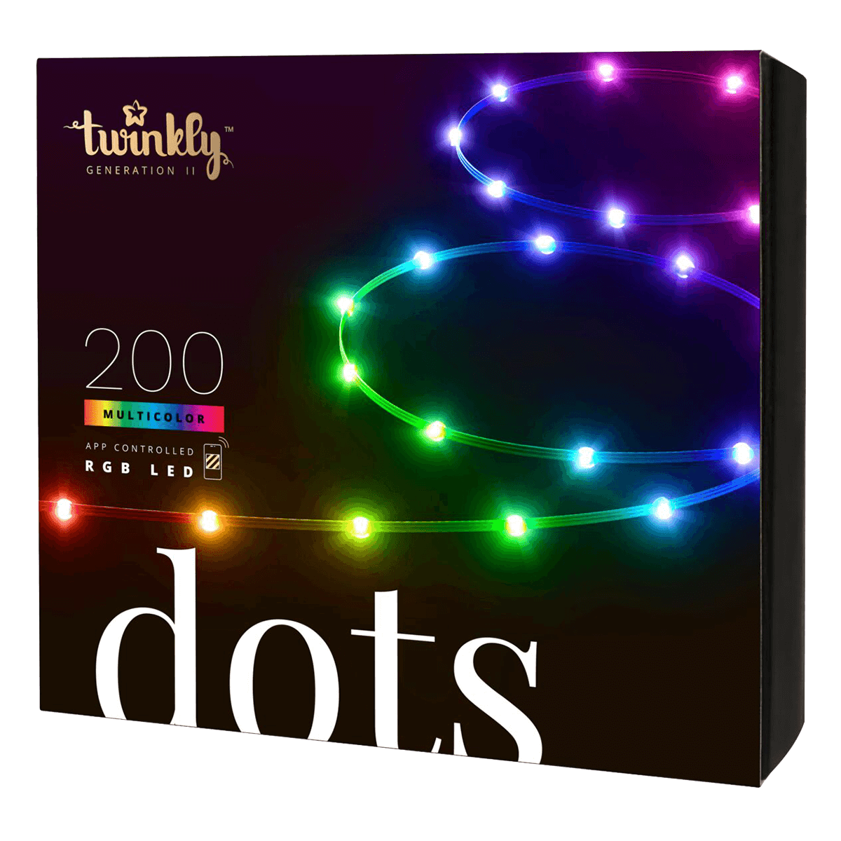 Διάφανη Έξυπνη RGB Ταινία Φωτισμού TWINKLY Dots 200LED 10 Μέτρων - 2