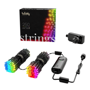 Έξυπνα Λαμπάκια RGB TWINKLY Strings 250LED με Μαύρο Καλώδιο 20 Μέτρα