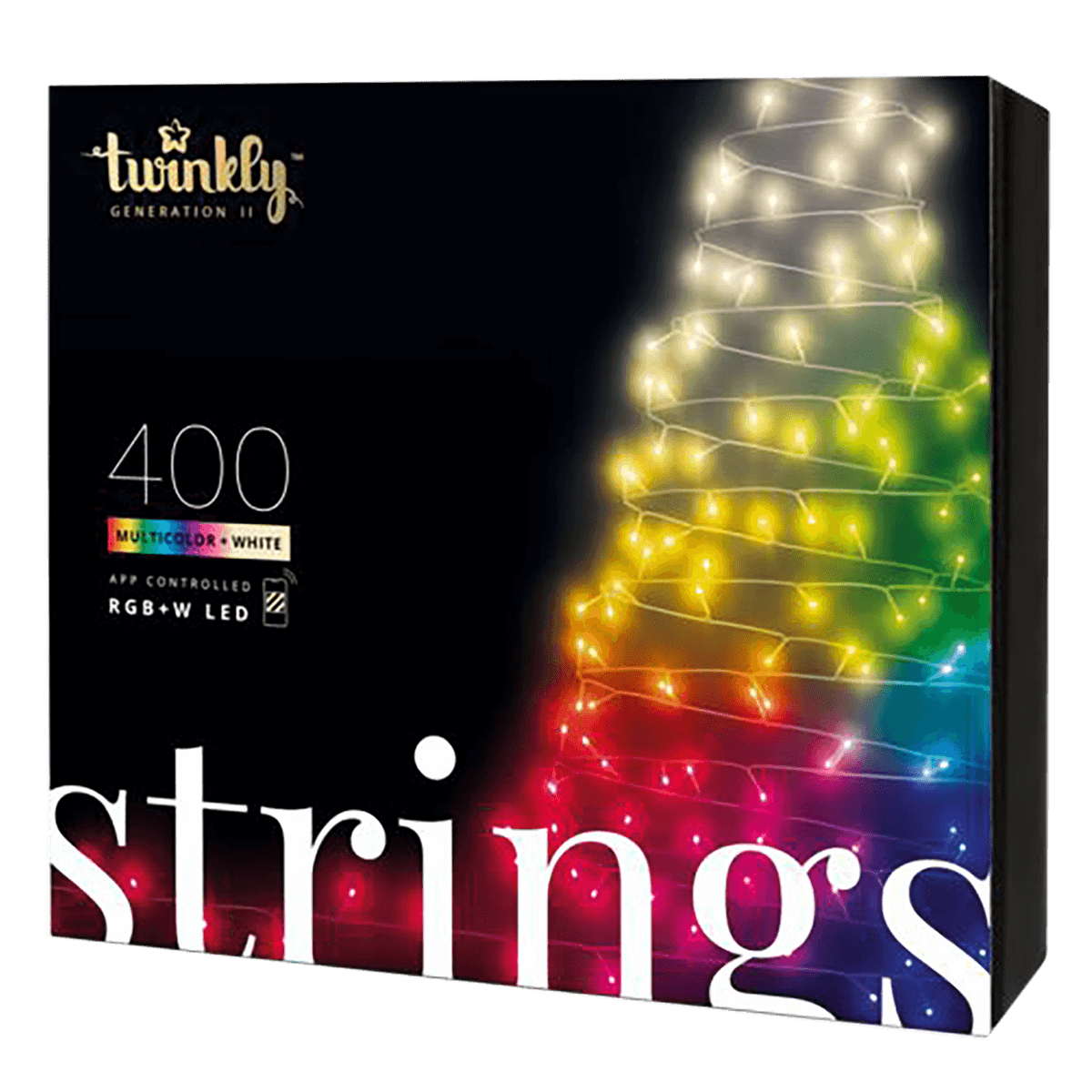 Έξυπνα Λαμπάκια RGB + White TWINKLY Strings 400LED με Μαύρο Καλώδιο 32 Μέτρα - 2