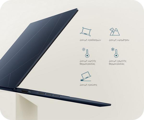 ASUS Zenbook 14 OLED laptop ανθεκτικότητα