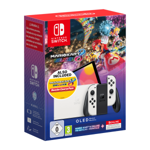 Nintendo Switch OLED (Blue & Red Joy-Con) + Mario Kart 8 Deluxe (Booster Course Pass) + Συνδρομή 12 μηνών Nintendo Switch Online