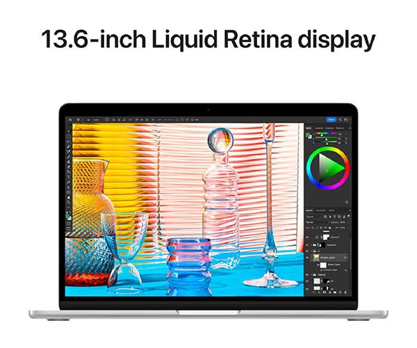  MacBook Air M2 chip οθόνη Liquid Retina