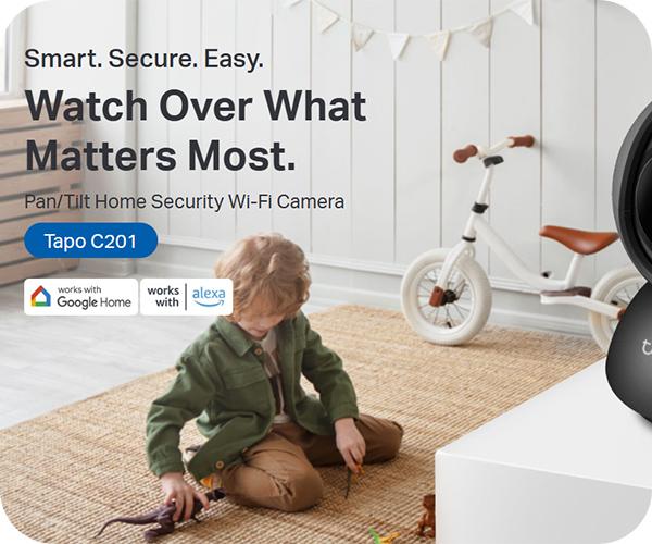 Tp-Link Tapo C201 Wi-Fi Εσωτερική Κάμερα google assistant