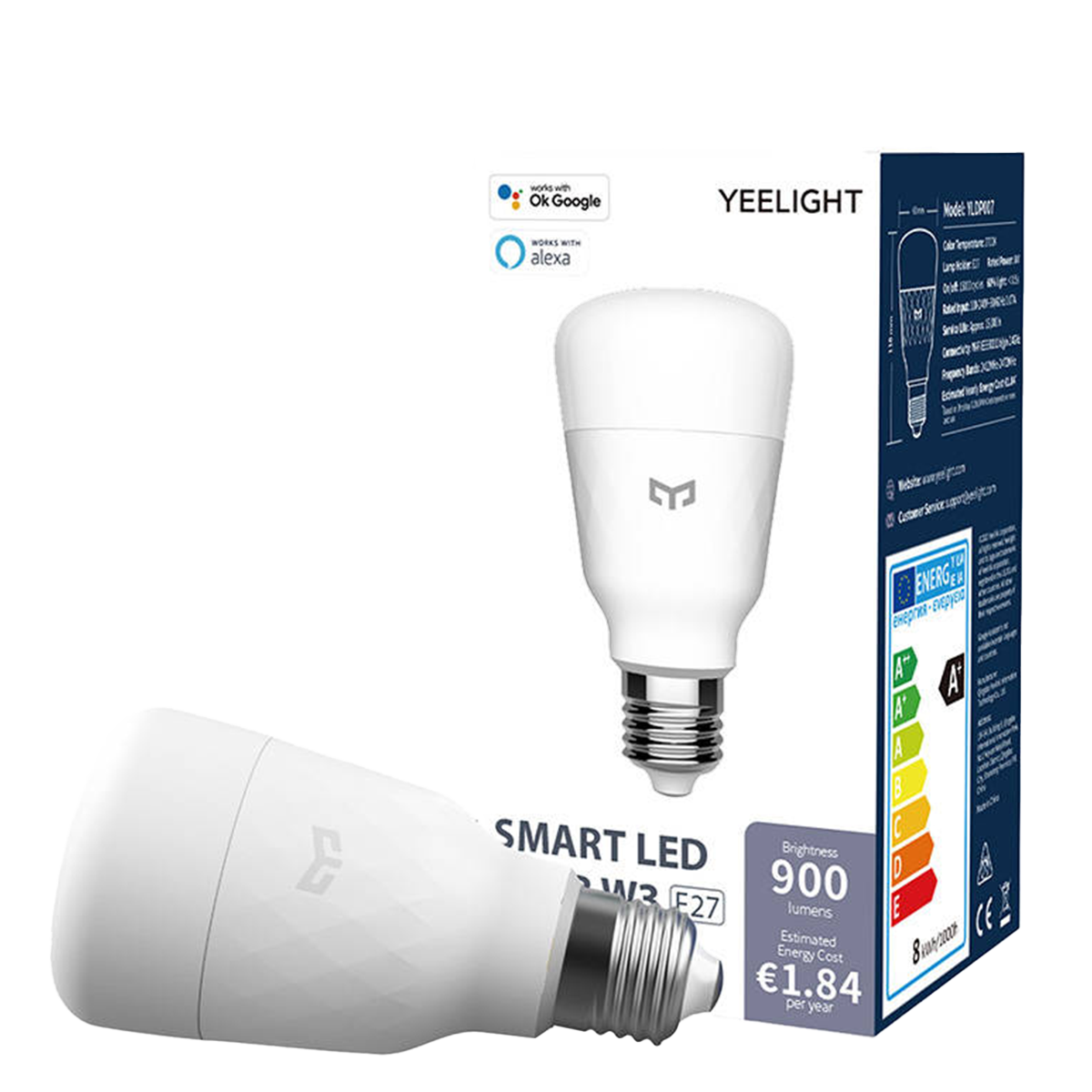 YEELIGHT Έξυπνη Λάμπα LED Dimmable W3 E27 Λευκό - 3