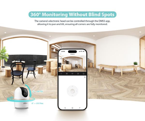DAHUA indoor camera pan and tilt