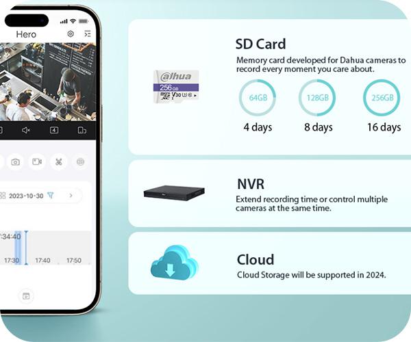 DAHUA H2C Pan & Tilt 2MP Wi-Fi micro sd