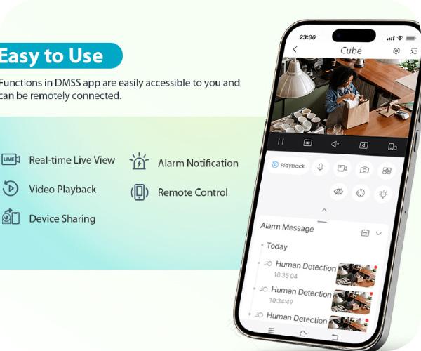 DAHUA Indoor Camera Fixed-focal Wi-Fi Cube εσωτερική κάμερα