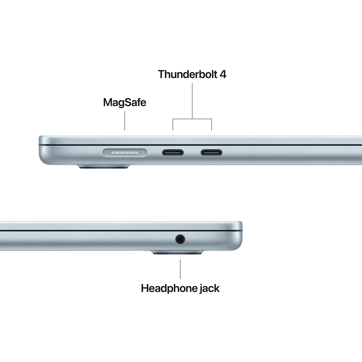 APPLE MacBook Air 13'' Liquid Retina/ M4 10C/ 16GB/ 256GB SSD/ GPU 8C Sky Blue Laptop (Αγγλικό Πληκτρολόγιο) - 4
