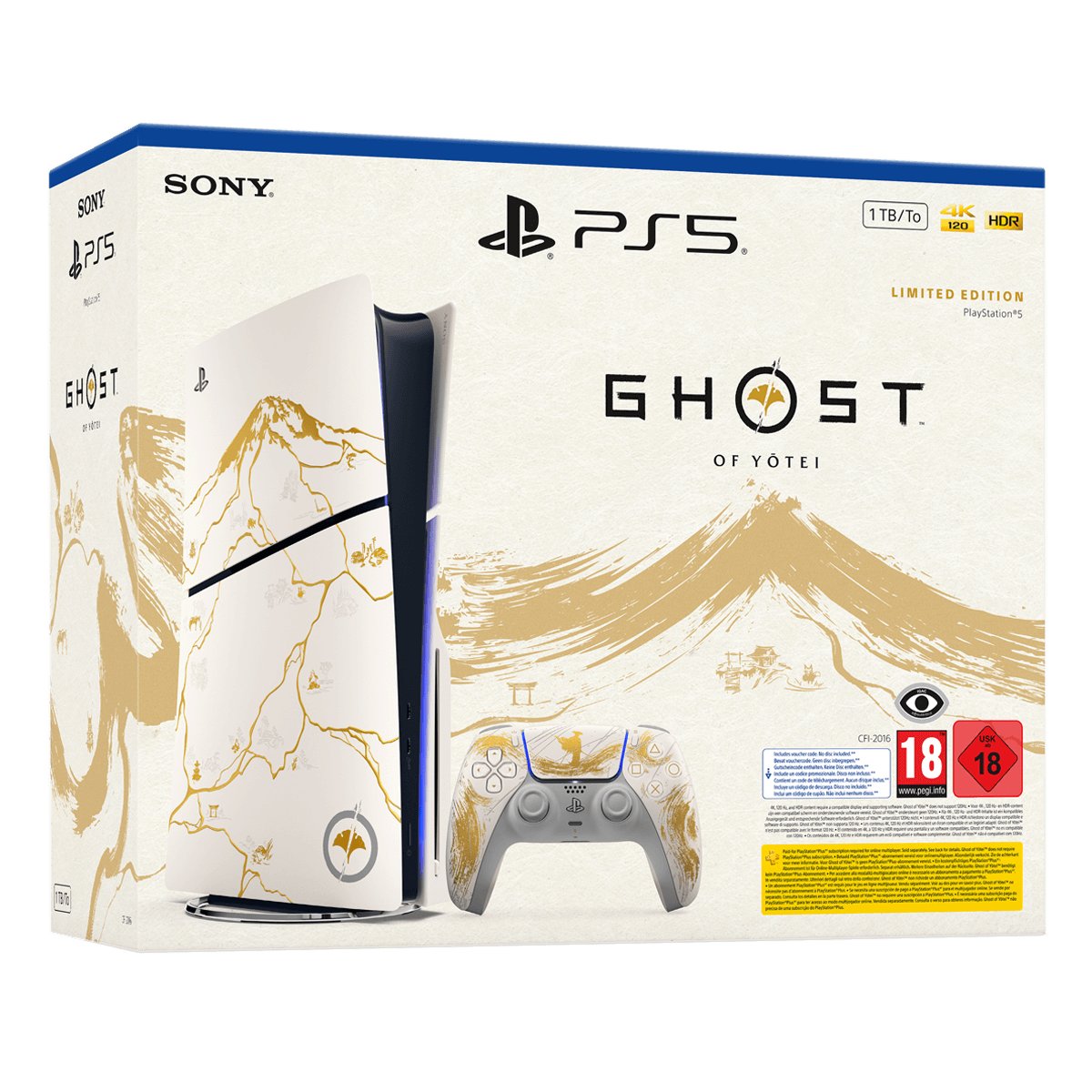 PlayStation 5 Slim Ghost Of Yotei Gold Limited Edition - 5