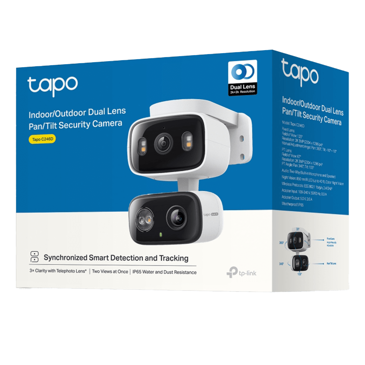 TP-LINK Tapo C246D Dual Lens Pan/ Tilt Εσωτερική/ Εξωτερική Κάμερα - 4