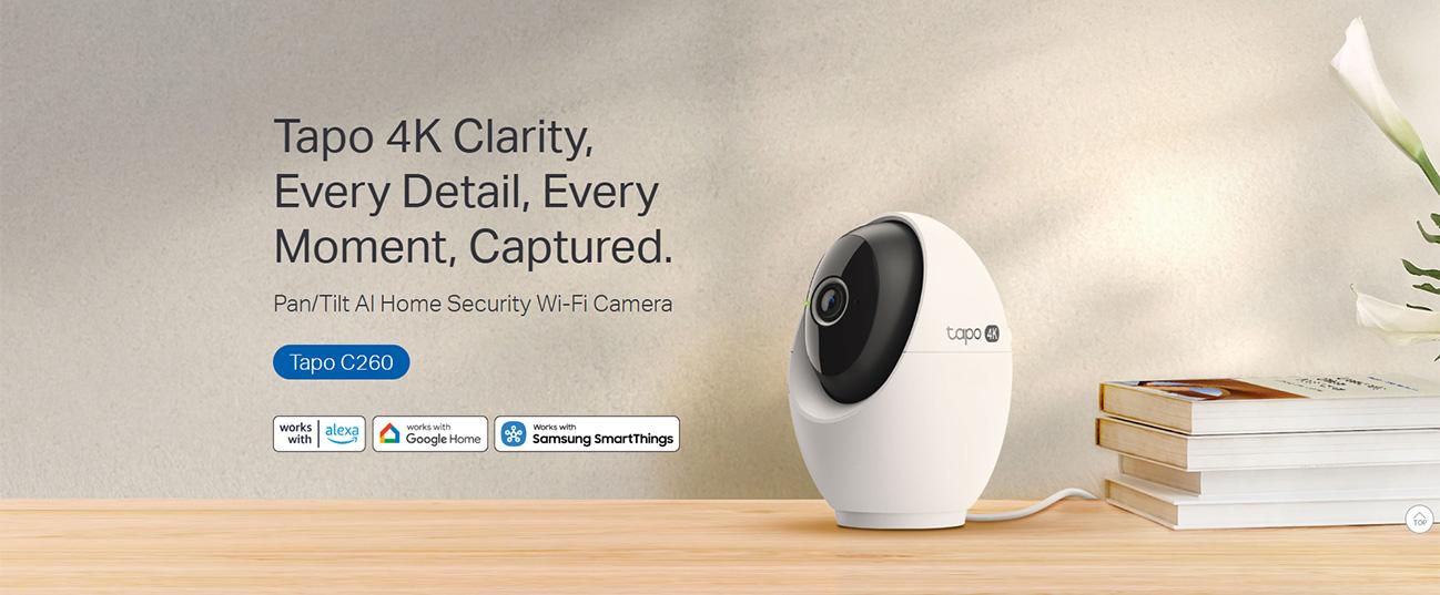 TP-LINK Tapo C260 Pan/ Tilt 4K Εσωτερική Κάμερα
