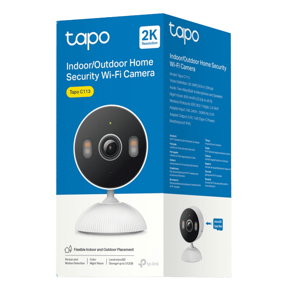 TP-LINK Tapo C113 Pan/ Tilt Wi-Fi Εσωτερική/ Εξωτερική Κάμερα - 4