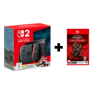 Nintendo Switch 2 Light Blue / Light Red Joy-Con Mario Kart World  + Assassin's Creed Shadows