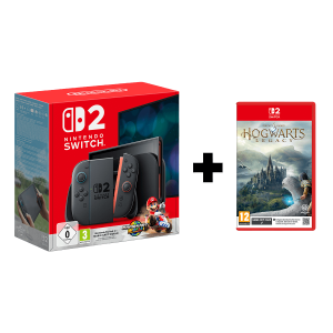 Nintendo Switch 2 Light Blue / Light Red Joy-Con Mario Kart World + Hogwarts Legacy