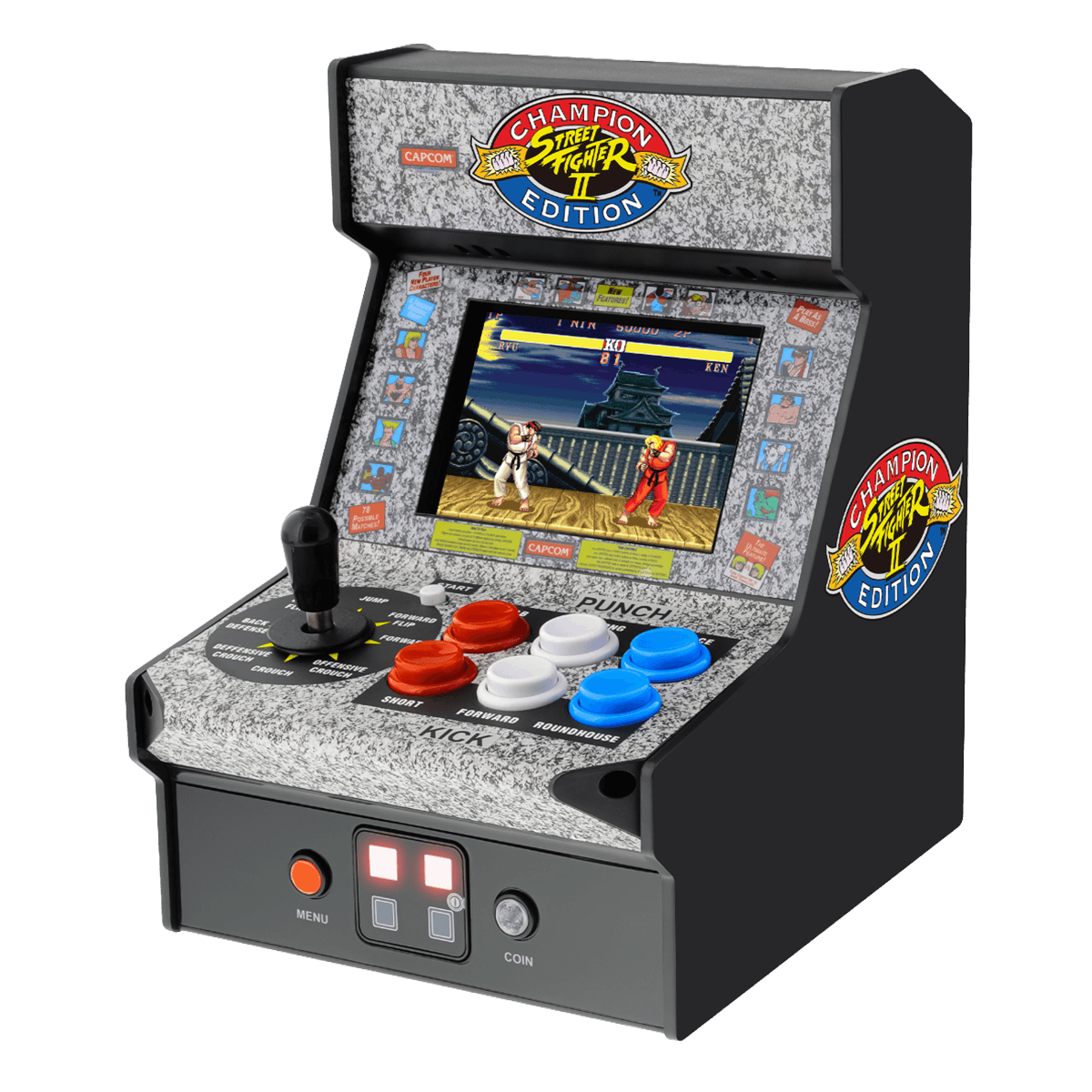 MY ARCADE 7.5'' Street-Fighter II Champion Edition Micro Player Black/ Gray - 2